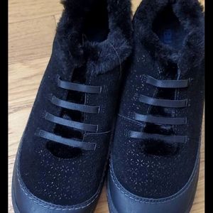 JBU Black faux fur-lined, Women's 10